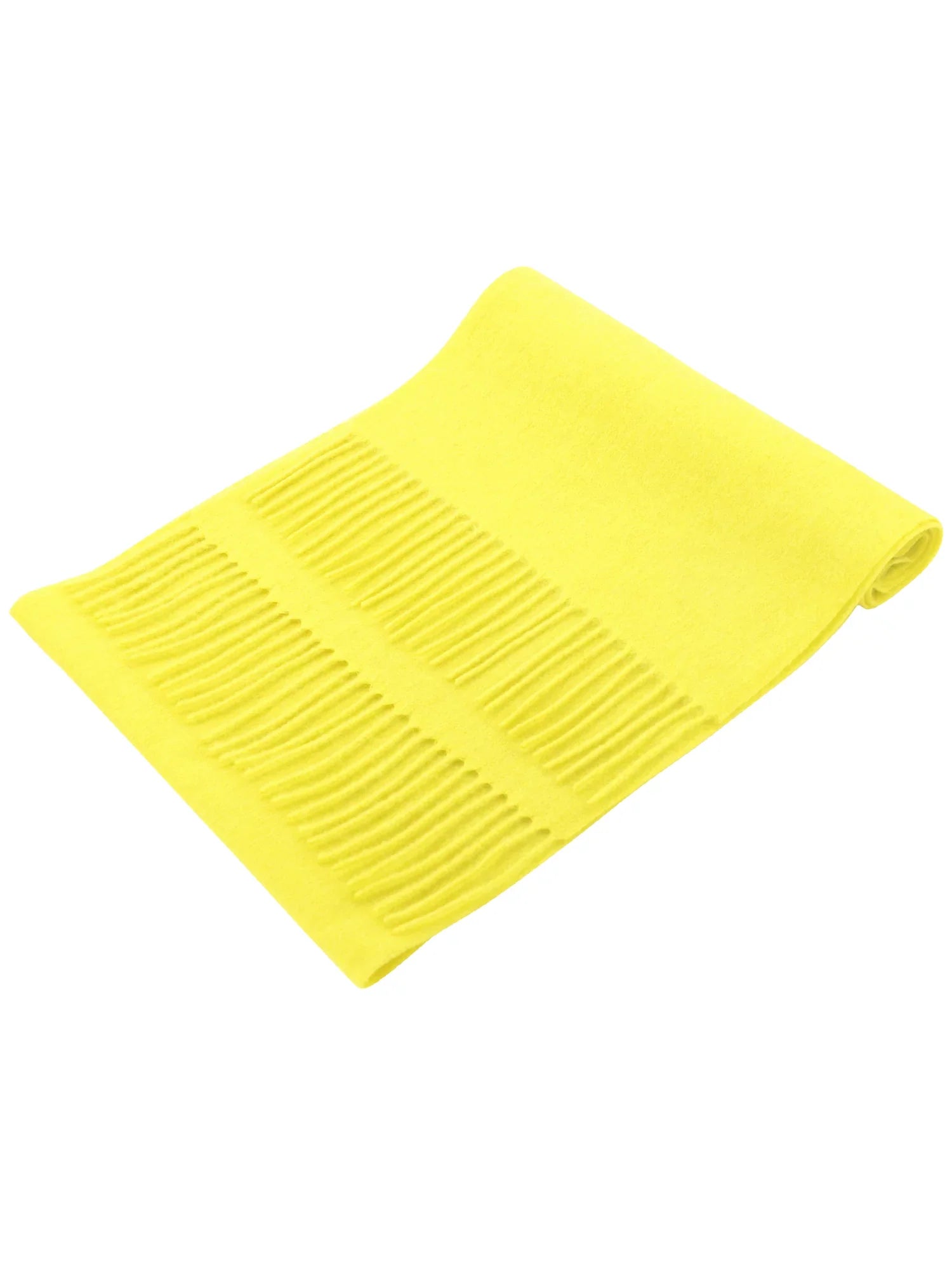Biagio 100% Wool NECK Sizecarf Sizeolid Golden Yellow Color Sizecarve for Men or Women