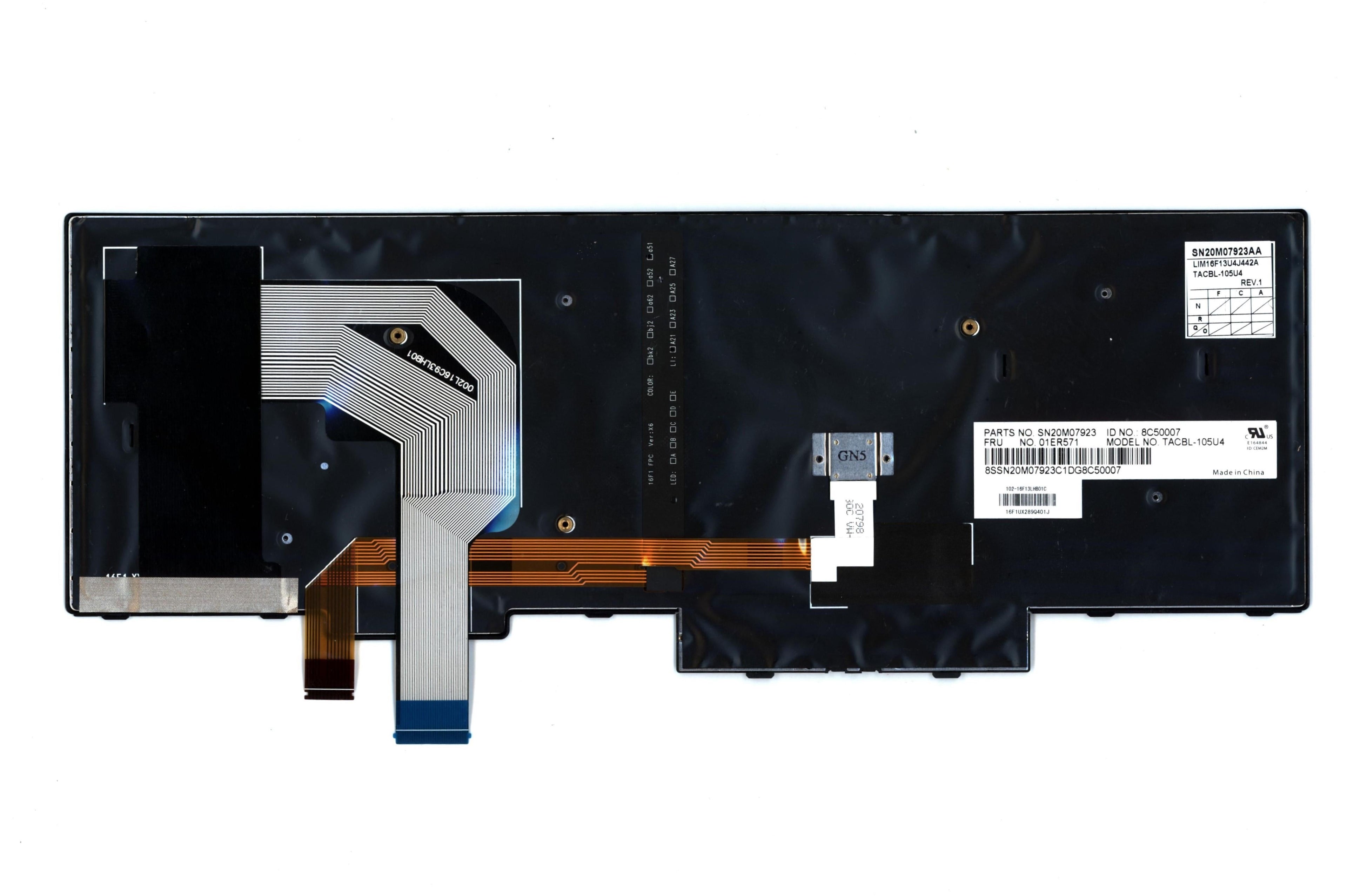 New Genuine Lenovo ThinkPad T570 P51s Backlit Keyboard SizeN20M07964 01ER612