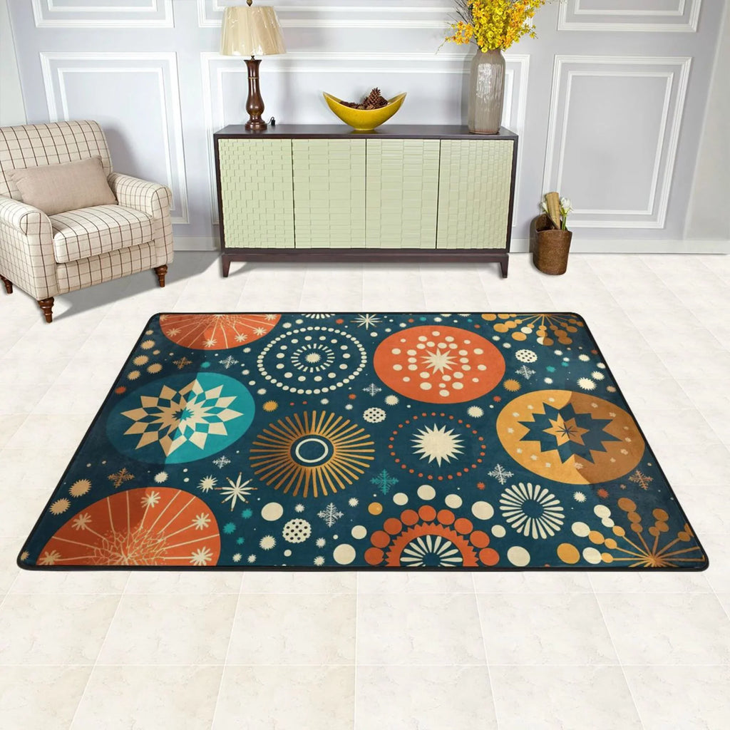 XMXY Abstract Sizequares Background Area Rugs Doormat Outdoor Entrance, Facecloth Non-slip Floor Mat Rug for Living Room Kitchen Sizeink Area Indoor,36"x24"