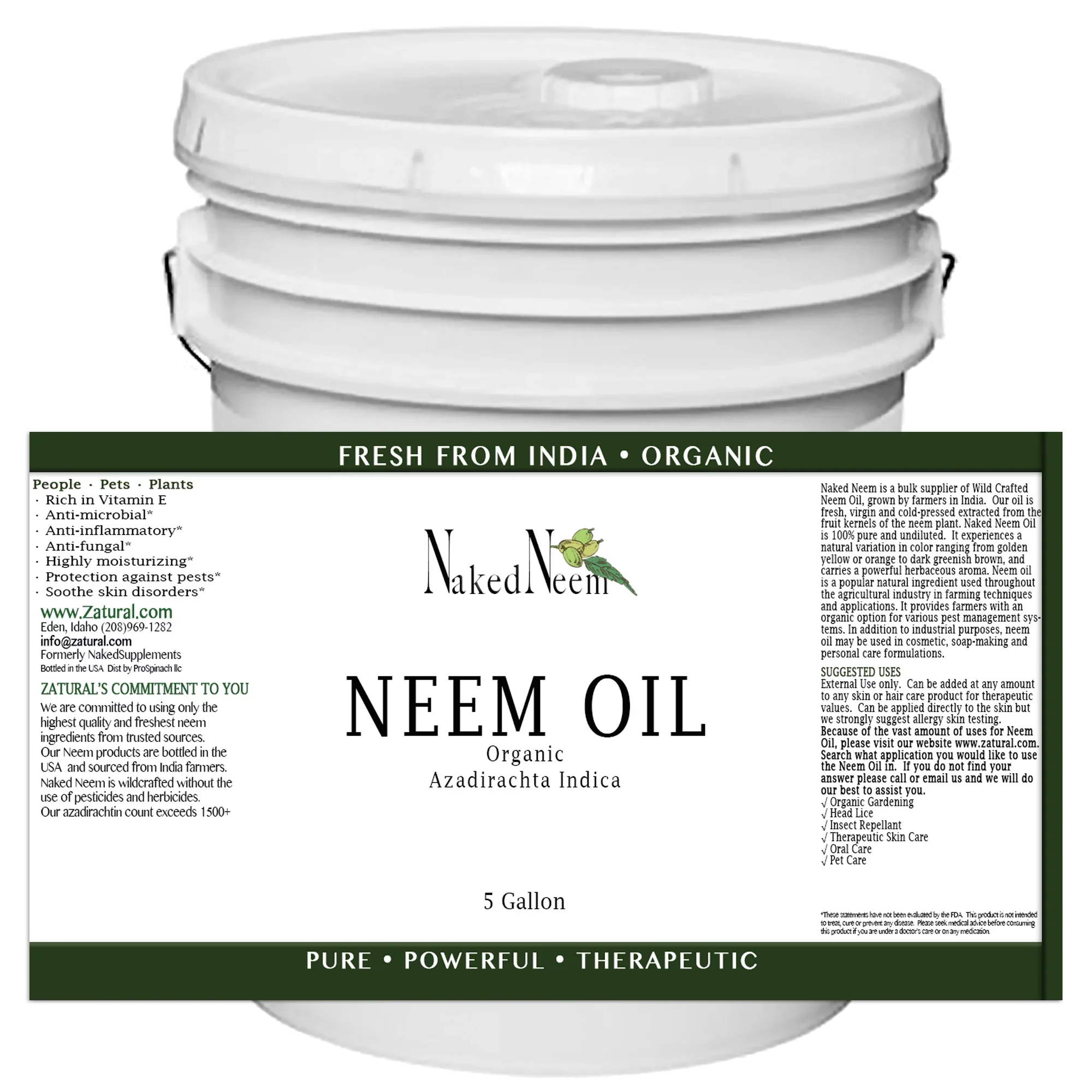 Organic Neem Oil | 100% Pure Neem Oil