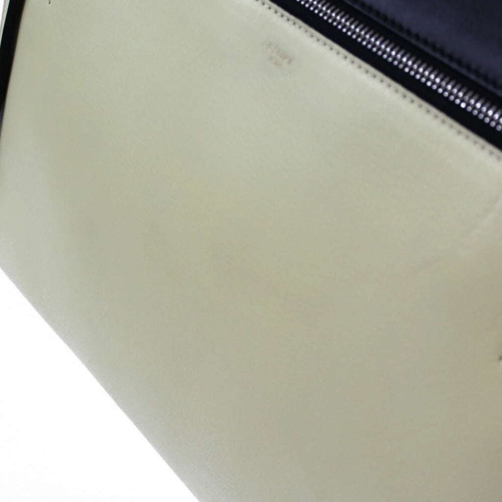 Pre-Owned CELINE Celine Handbag Edge Overseas Large Black Yellow Women's Leather (Fair)