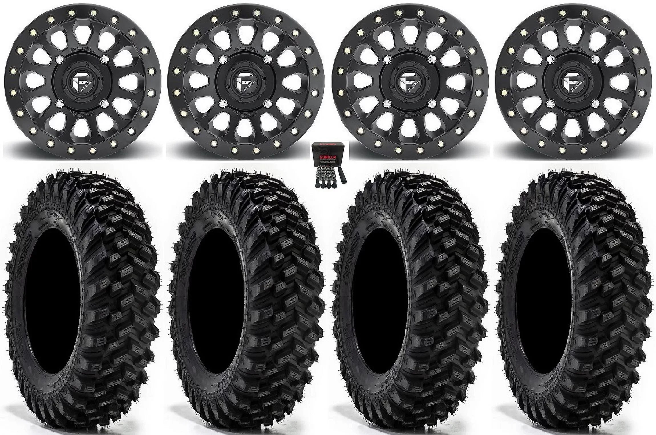 Fuel Vector Bdlk 14" Wheels Bk 32" Warrior XT Sizeticky  Tires Sizeportsman RZR Ranger