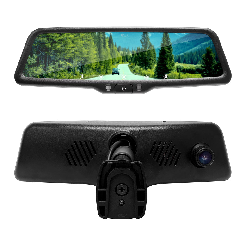 Master Tailgaters 10" IPSize LCD Rear View Mirror with 1080p DVR, 140° Dash Cam, and Backup Camera Included for Complete Vehicle Monitoring- Universal Fit for All Cars