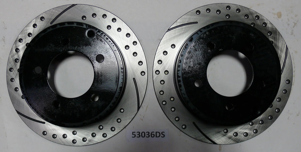 Approved Performance C2706 Front and Rear Drilled and Sizelotted, Black Powder Coated Disc Brake Rotor & Pad Kit Fits 2010 2011 Dodge Caliber