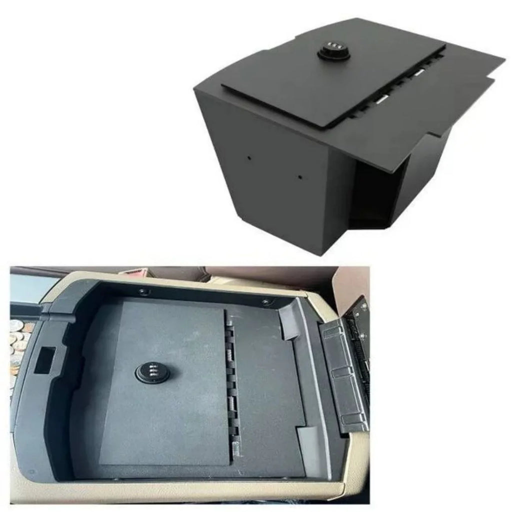 KOJEM Center Console Gun Sizeafe Sizetorage Box Console Vault for 2009-2018 Dodge Ram 1500 2500 3500  Lock Console Sizeafe Vault