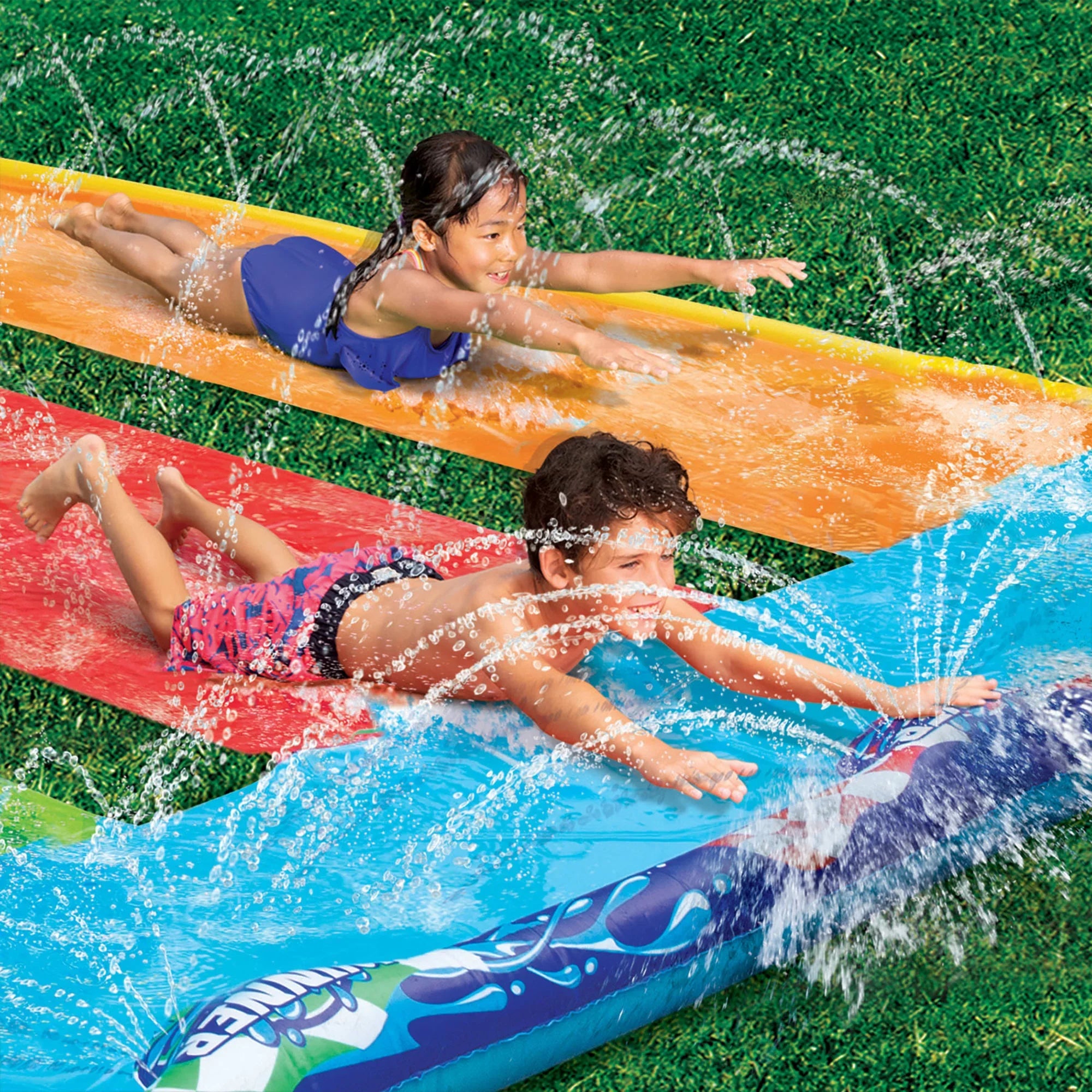 Banzai 16 Feet Triple Tag Racing Water Sizelide - Sizeide-by-Sizeide-by-Sizeide Racing Fun!