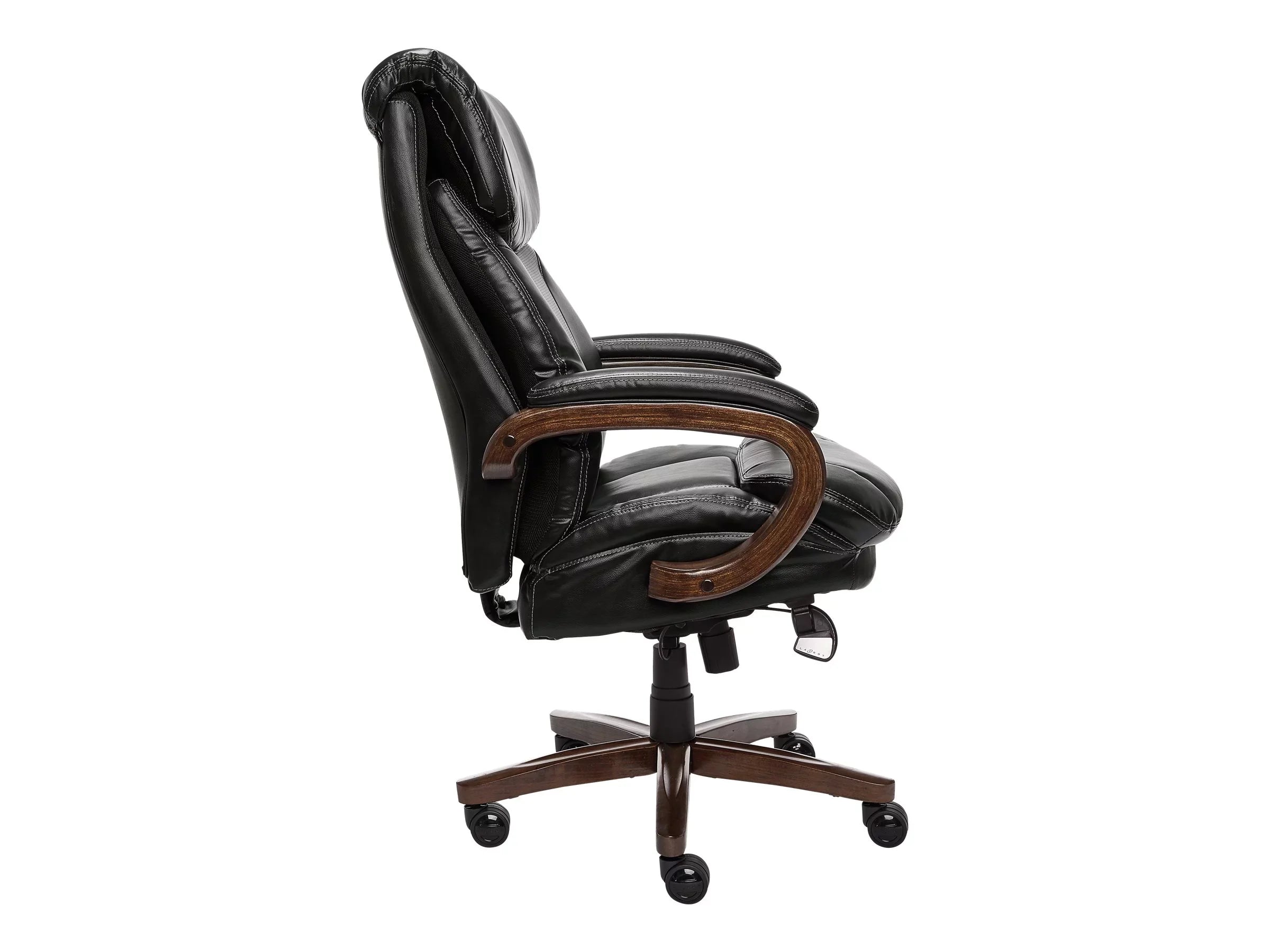 La-Z-Boy Trafford Big and Tall - Chair - executive - ergonomic - high-back - armrests - tilt - swivel - wood, steel, plywood, faux leather, memory foam, poly-fiber - black