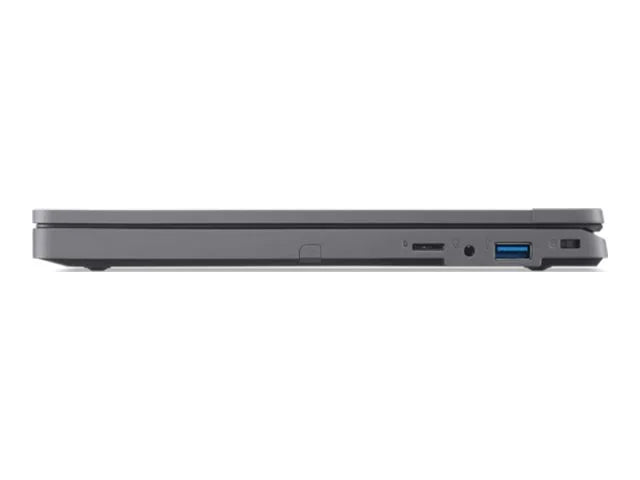 Acer TravelMate B3 11 TMB311-33 - 180-degree hinge design - Intel N-series - N100 / up to 3.4 GHz - Win 11 Pro - UHD Graphics - 4 GB RAM - 128 GB eMMC - 11.6" IPSize 1366 x 768 - Wi-Fi 6E, Bluetooth - shale black - kbd: USize Intl