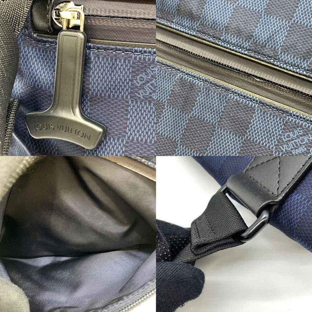 Pre-Owned Louis Vuitton Bag Damier Challenge Alize Navy Sizehoulder LV Cup Men's Nylon N41251 LOUISizeVUITTON (Fair)