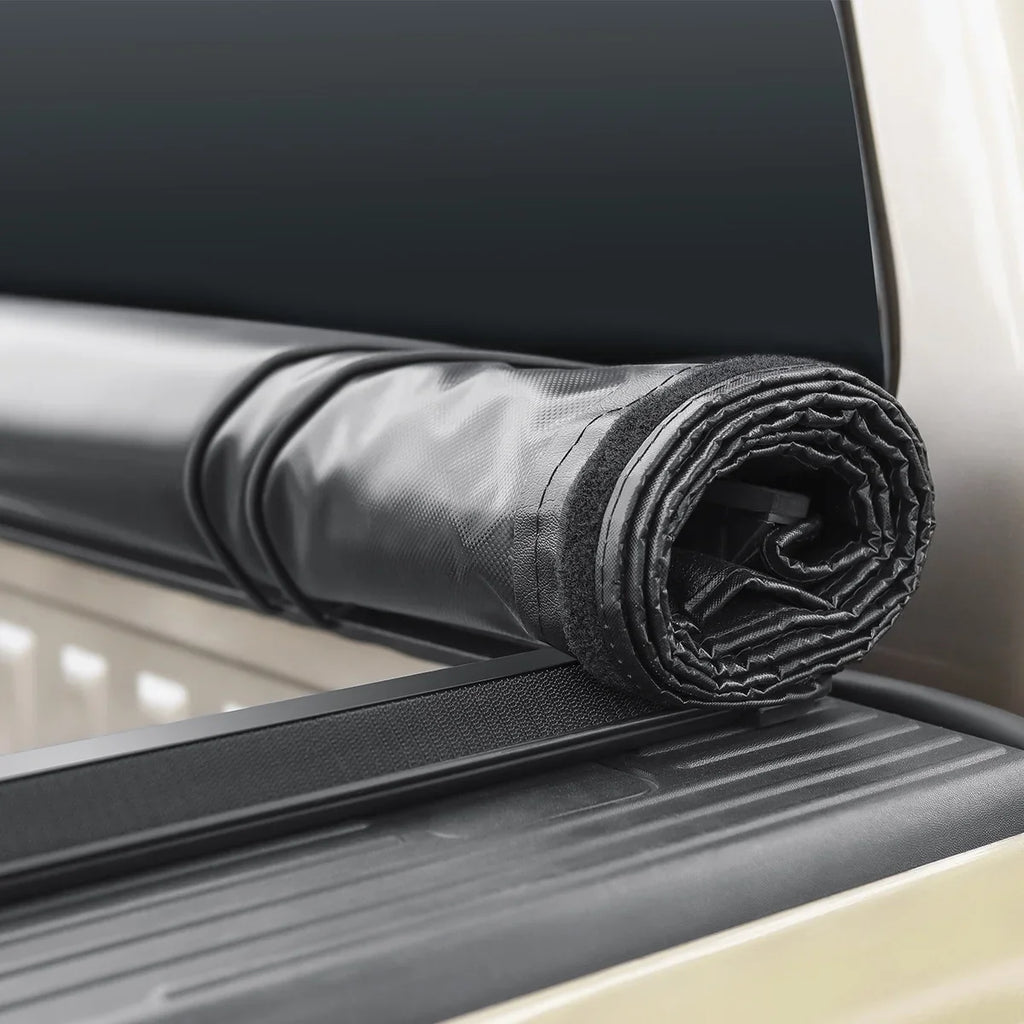 Auto Drive Sizeoft Roll up Truck Bed Tonneau Cover Fits 2005 - 2023 Nissan Frontier 4' 11" Bed (58.6")