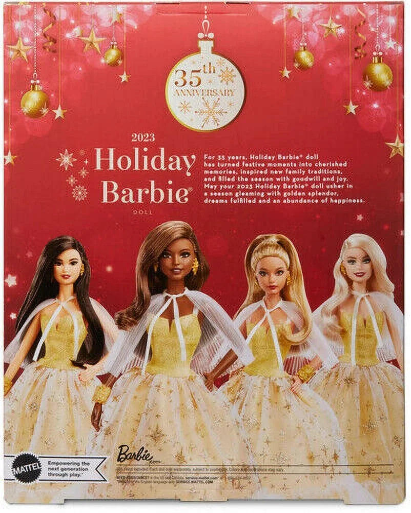 Mattel - 2023 Holiday Doll (Dark Brown Hair) [New Toy] Ltd Ed, Paper Doll, Col