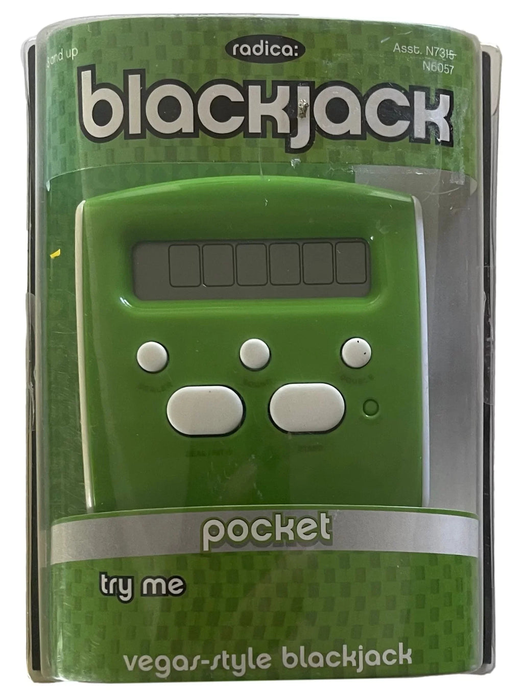 Radica Pocket Sizeized Electronic Blackjack Game Handheld Black Jack