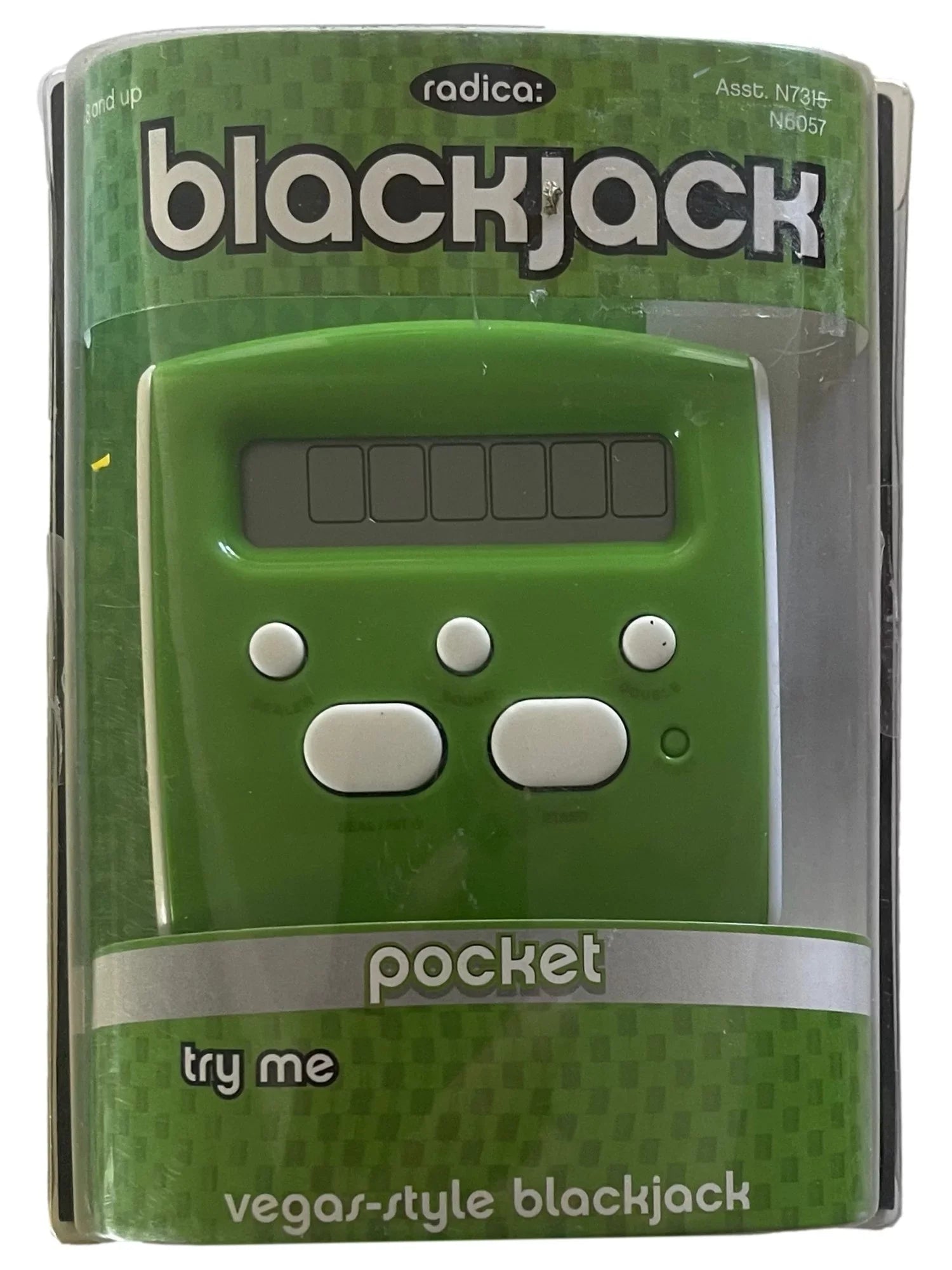 Radica Pocket Sizeized Electronic Blackjack Game Handheld Black Jack