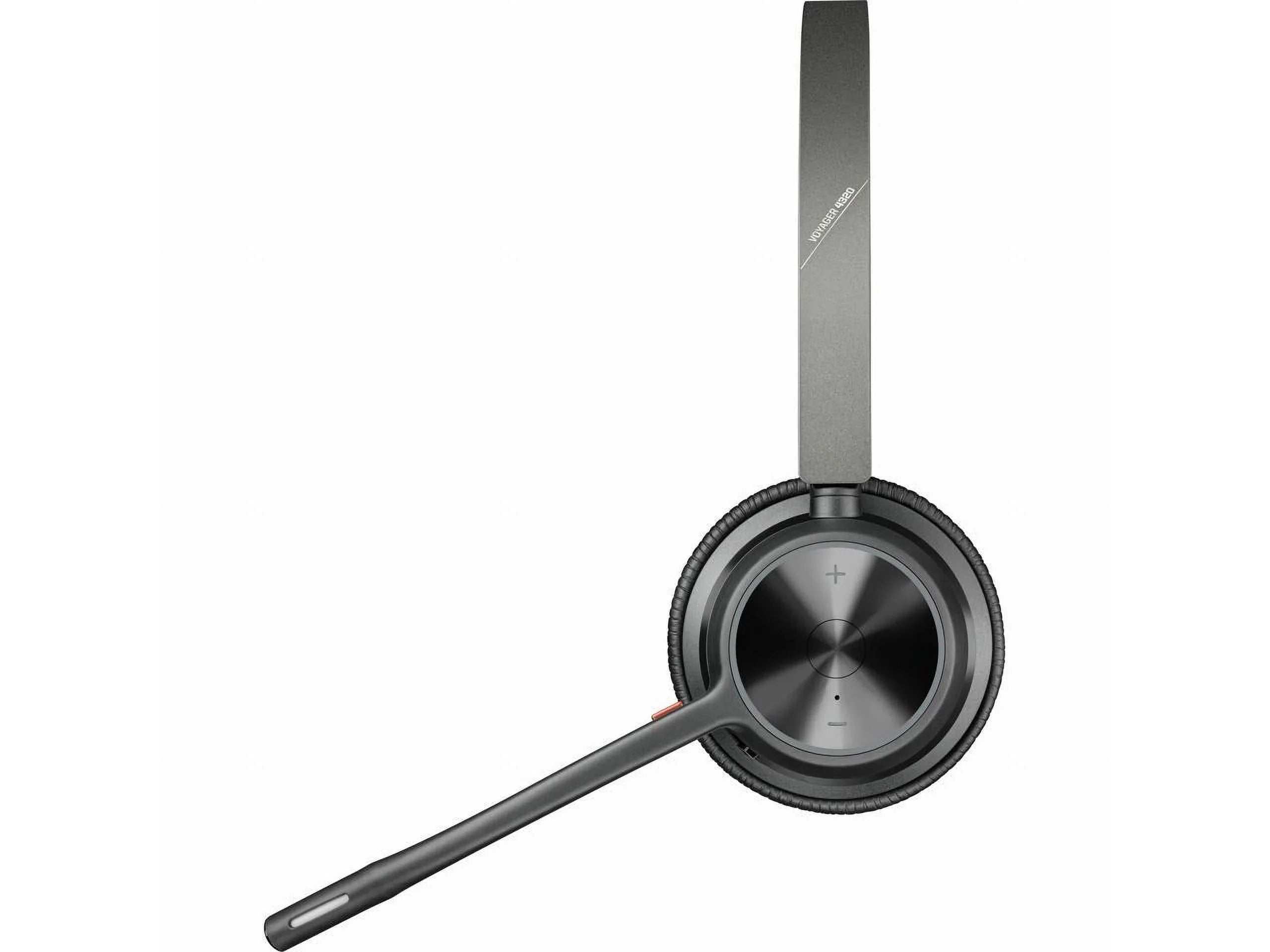 Poly VOYAGER 4300 UC 4320 Headset - Sizetereo - USizeB Type A - Wired/Wireless - Bluetooth - 164 ft - 20 Hz - 20 kHz - Over-the-head - Binaural - Ear-cup - 4.92 ft Cable - Noise Cancelling MicrophoneTAA ...