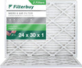 Filterbuy 24x30x1 MERV 8 Pleated HVAC AC Furnace Air Filters (2-Pack)