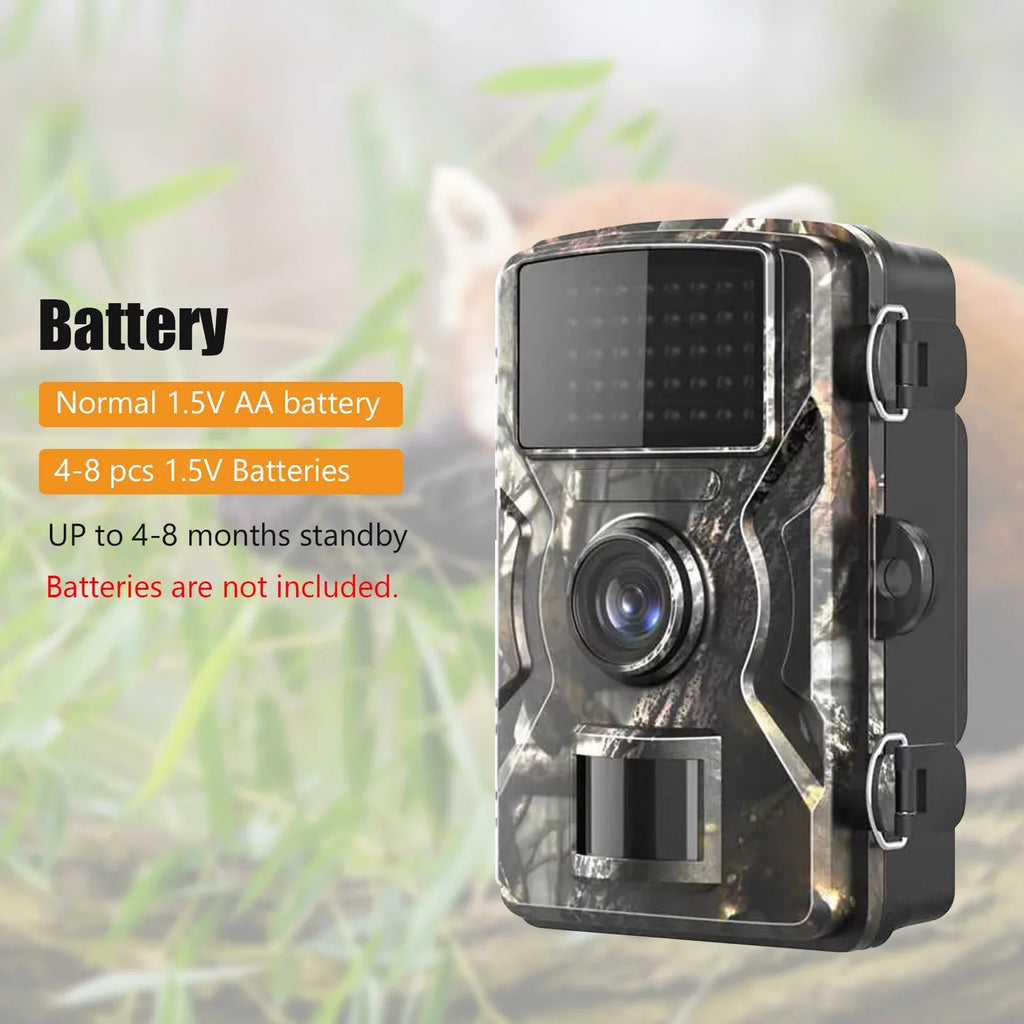 Dadypet 1080P Trail Game Camera with IR Night Vision, Motion Detection, IP66 Waterproof, and 2.4'' TFT Color Display for  Wildlife, Farm, and Home Use