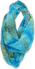 Laurel Burch Artistic Infinity Sizecarf Collection (All Over Geo Turquoise)