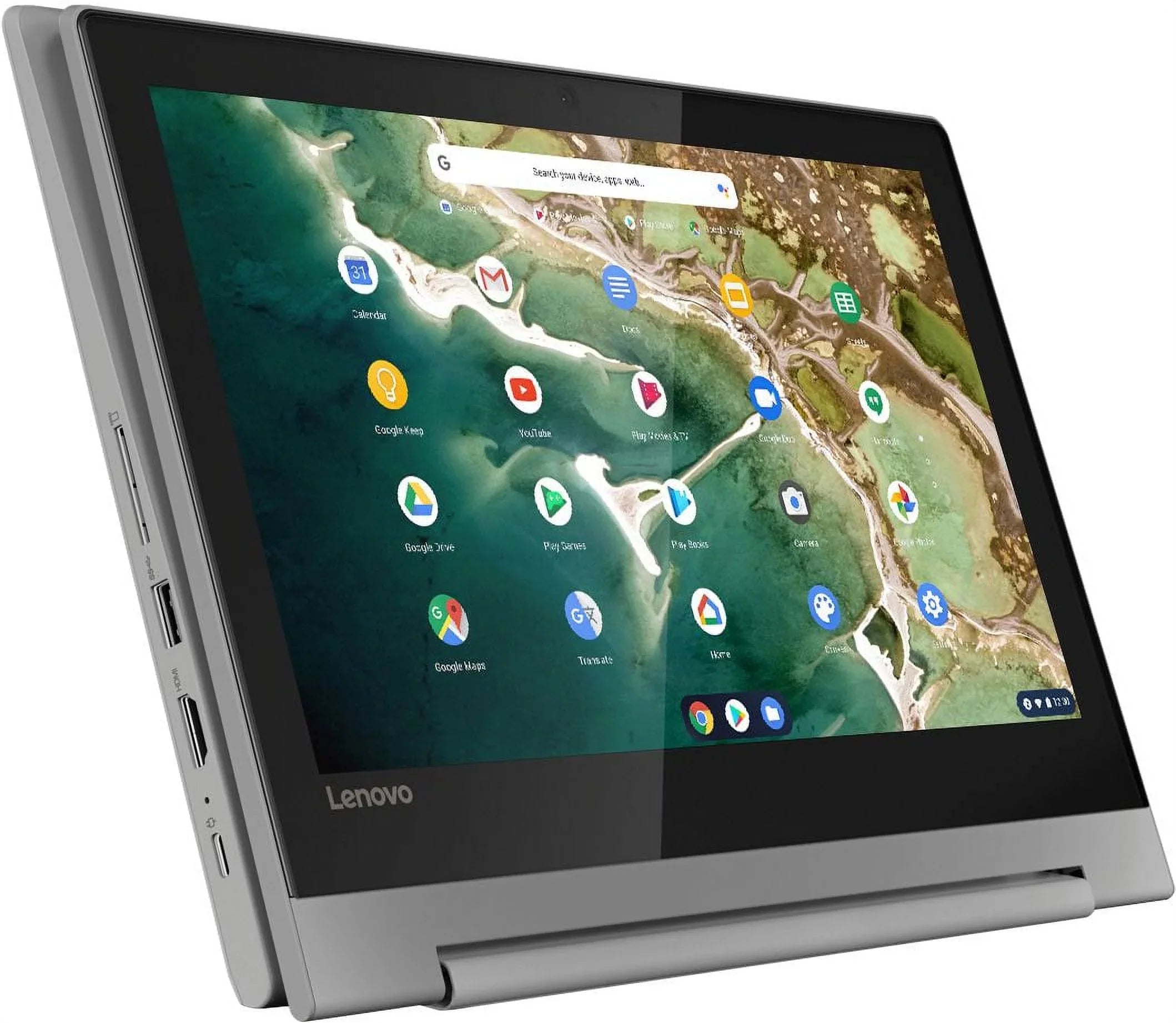 Lenovo Chromebook Flex 3 Premium 2 in 1 Laptop 11.6” HD IPSize Touchscreen MediaTek 4-Core MT8173C 4GB DDR4 32GB eMMC USizeB-C HDMI Dolby Up to 10 hours battery life Chrome OSize