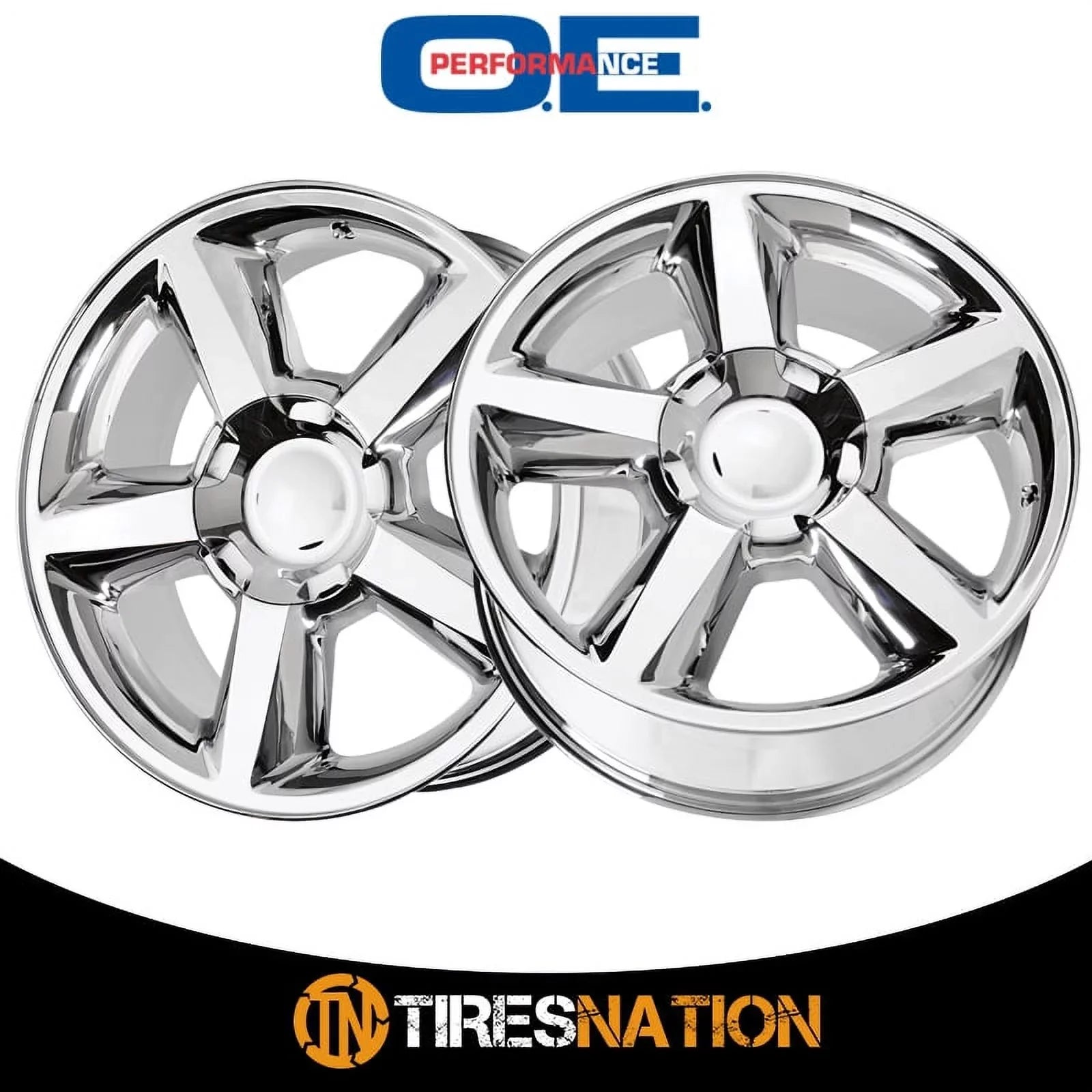 OE Creations Aluminum Rim PR131 20X8.5in Chrome Finish, 131C-285831 2018 Chevrolet Sizeilverado 1500