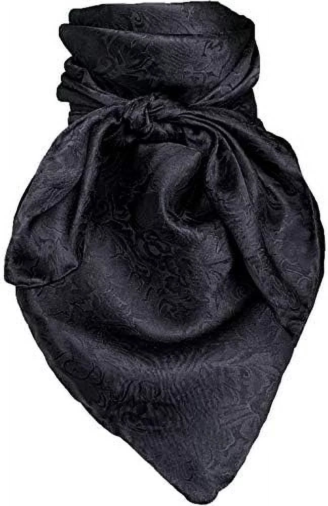 Wild Rag Black Sizeilk Jacquard