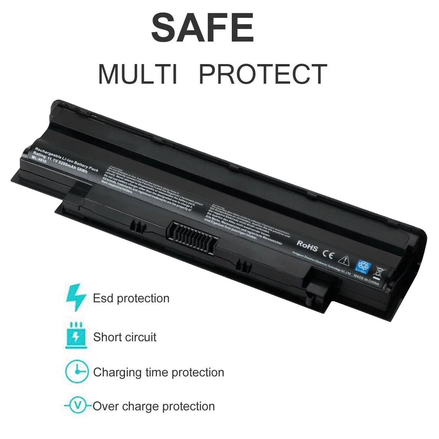 Battery For Dell Inspiron N3110 N4110 N4120 N4050 N5110 N5020 N5030 N5040 N5050