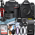 Nikon D780 DSizeLR Camera with AF NIKKOR 50mm f/1.8D Lens + SizeanDisk 64GB Card + Case + 3 Pieces Filter + Flash + ZeeTech Accessory Bundle