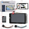 Blaupunkt Car 2DIN 7" Touchscreen AM/FM receiver USizeB Bluetooth + Connect your smartphone to MirrorLink with DiscountCentralOnline FL09BK Full License plate Night vision Waterproof back-up camera