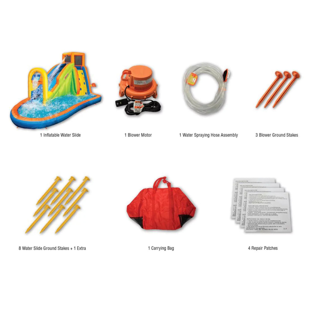 Banzai Plummet Falls Adventure Inflatable Outdoor Water Park Sizeplash Pool