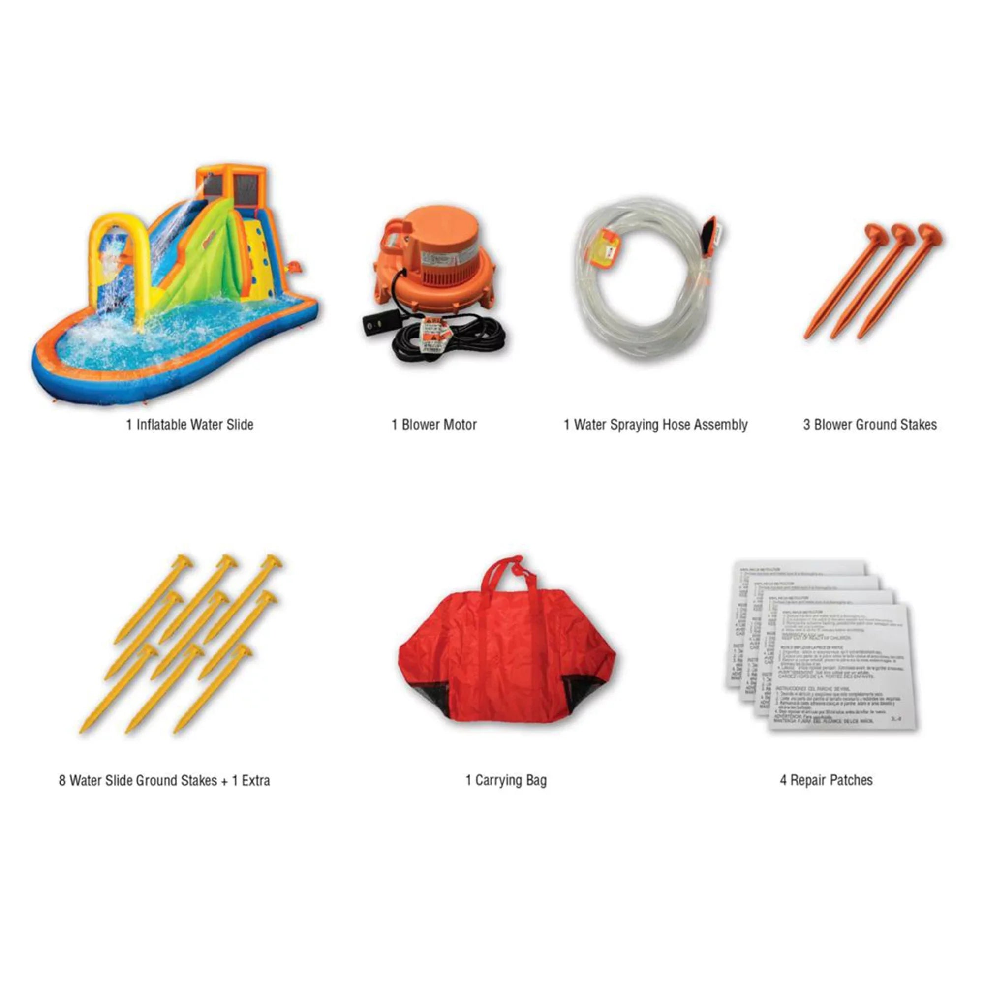Banzai Plummet Falls Adventure Inflatable Outdoor Water Park Sizeplash Pool