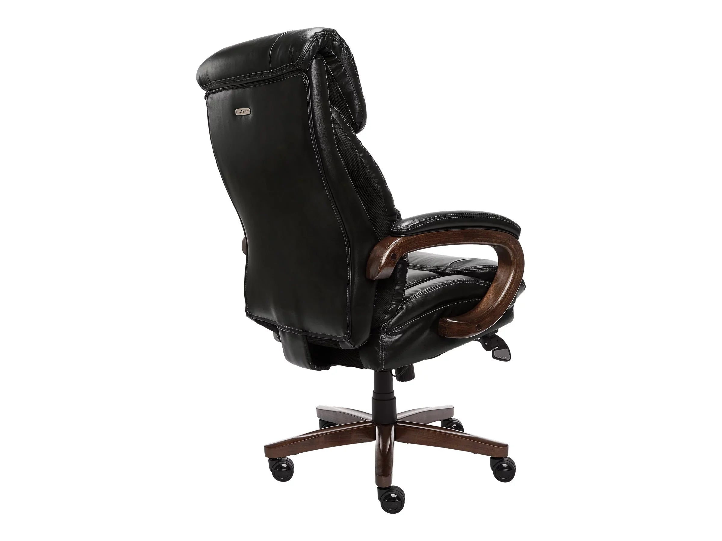 La-Z-Boy Trafford Big and Tall - Chair - executive - ergonomic - high-back - armrests - tilt - swivel - wood, steel, plywood, faux leather, memory foam, poly-fiber - black