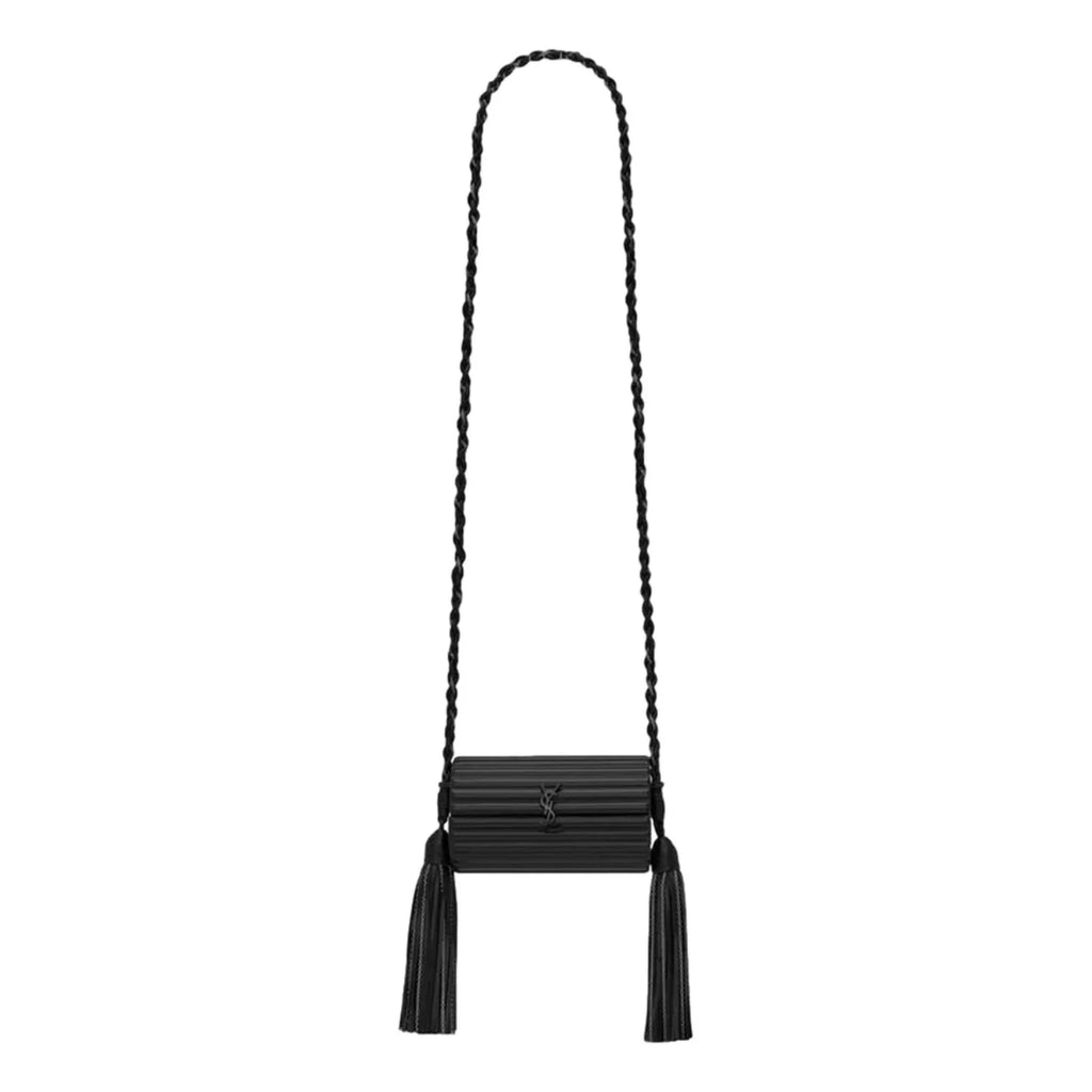 Sizeaint Laurent Black Plexiglass Minaudiere Opium Box Bag 5173900