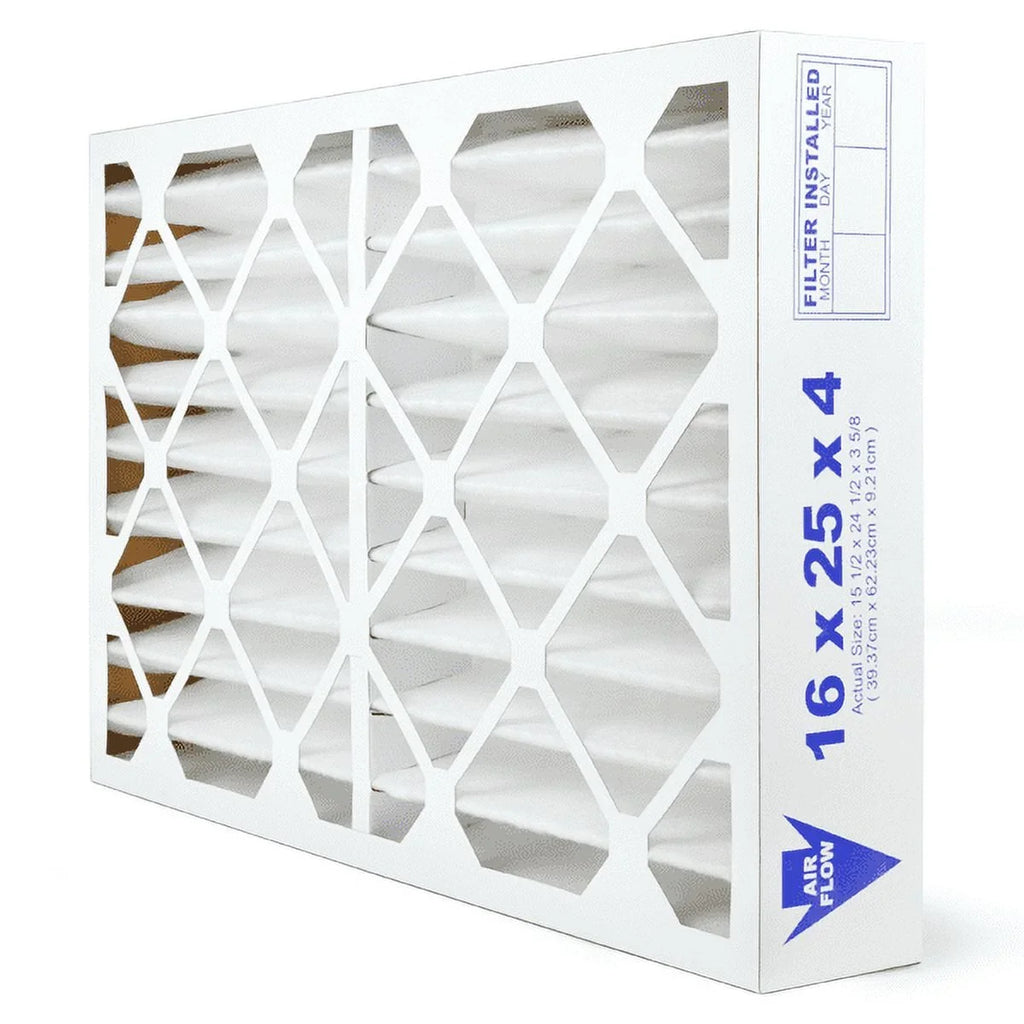 AIRx Filters 16x25x4 Air Filter MERV 13 Pleated HVAC AC Furnace Air Filter, Health 6-Pack, Made in the USizeA