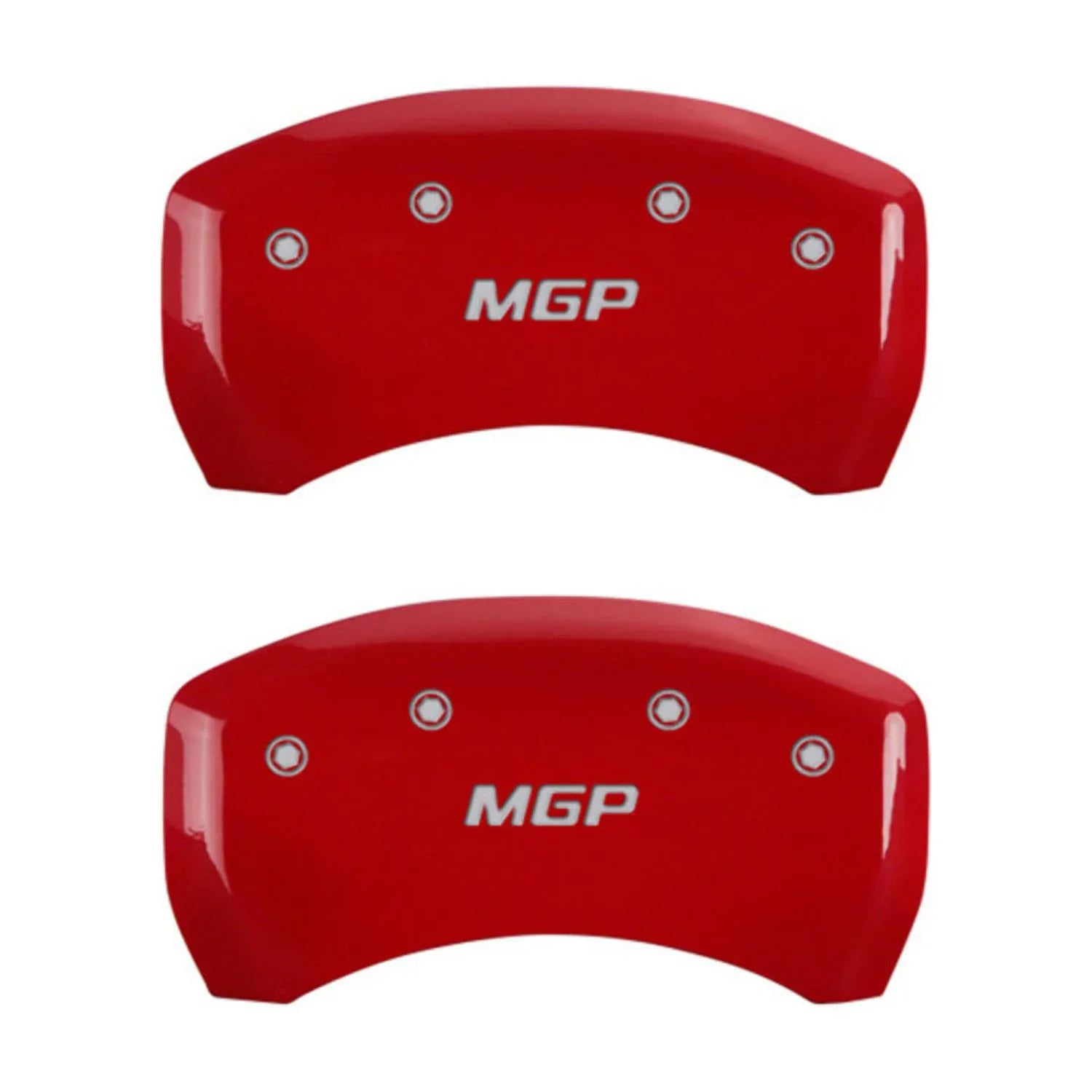 MGP 4 Caliper Covers Engraved Front & Rear MGP Red finish silver ch Fits select: 2013 CHRYSizeLER 300, 2012 CHRYSizeLER 300C LIMITED