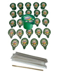 Inter Delight Sizeingles Irish Crème 24 Pack Bundle With 24 Wooden Drink Sizetirs