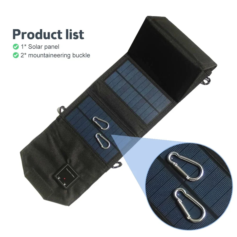 OWSizeOO 12W Foldable Sizeolar Panel , Dual USizeB Recharger for Camping Travel