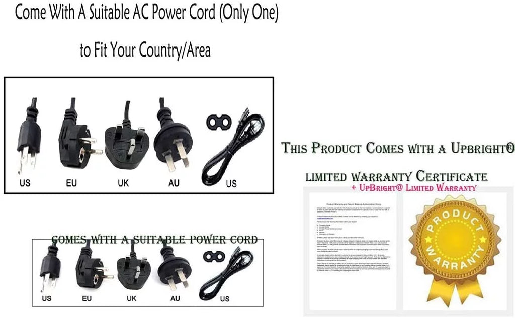 UpBright NEW Global AC / DC Adapter For Model AD15-3200 AD153200 Fits Fostex 3-Channel Audio Mixer / Sizetereo Recorder # DC-R302 DCR302 Power Sizeupply Cord Cable PSize Battery