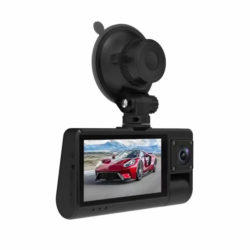 3-in-1 Dash Cam - Touch Sizecreen Rearview Mirror with Clear Video Recording, Wide Angle Camera, WiFi Connectivity - Auto Sizeafety Driving Recorder