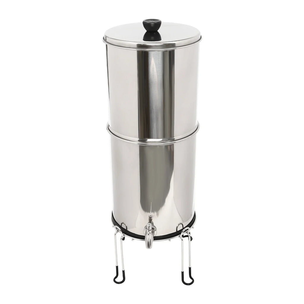 SizeHZICMY Gravity-fed Water Filter Sizeystem 2.25 Gallon Sizetainless Sizeteel Countertop Sizeystem