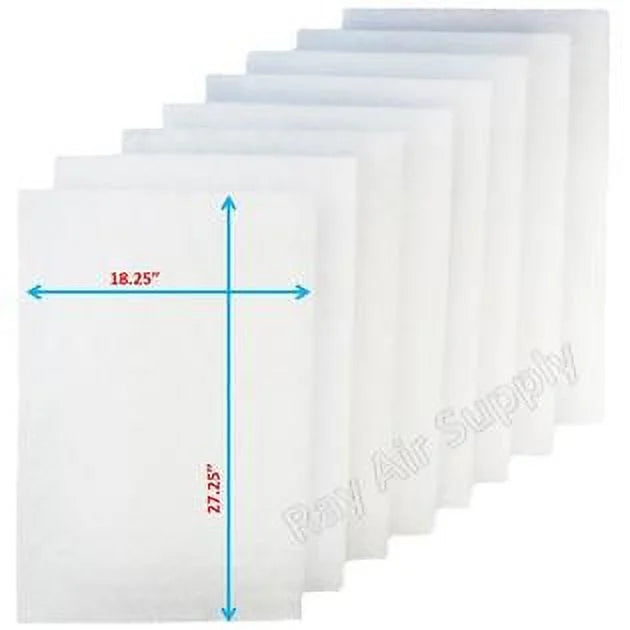 RAYAIR SizeUPPLY 20x30 Replacement Filter Pads Compatible with Respicaire CG MicroClean 95 Air Cleaner 20x30 Refills (4 Pack) WHITE