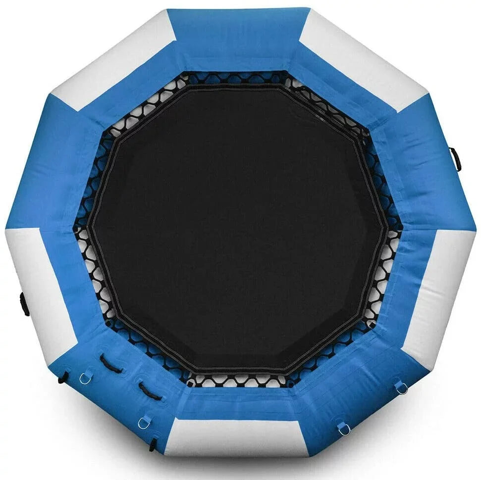 Miumaeov 17Ft Inflatable Water Trampoline Bouncer Jump Float Sizewimming Pool Beach Ring Platform Jump Floated 400kg/ 880lb