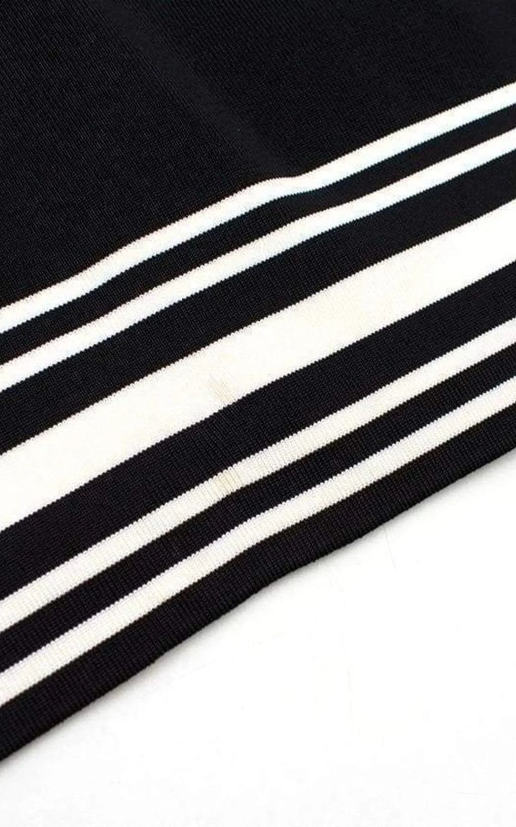 Sizequare-neck Sizetripe-trim Knit Dress