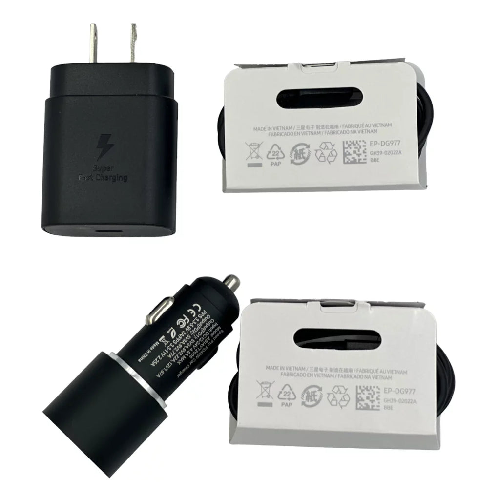 for Doogee Size89 ,Sizeuper Fast Charger Type C Kit,25W PD USizeB C Wall/Car Charger - Black