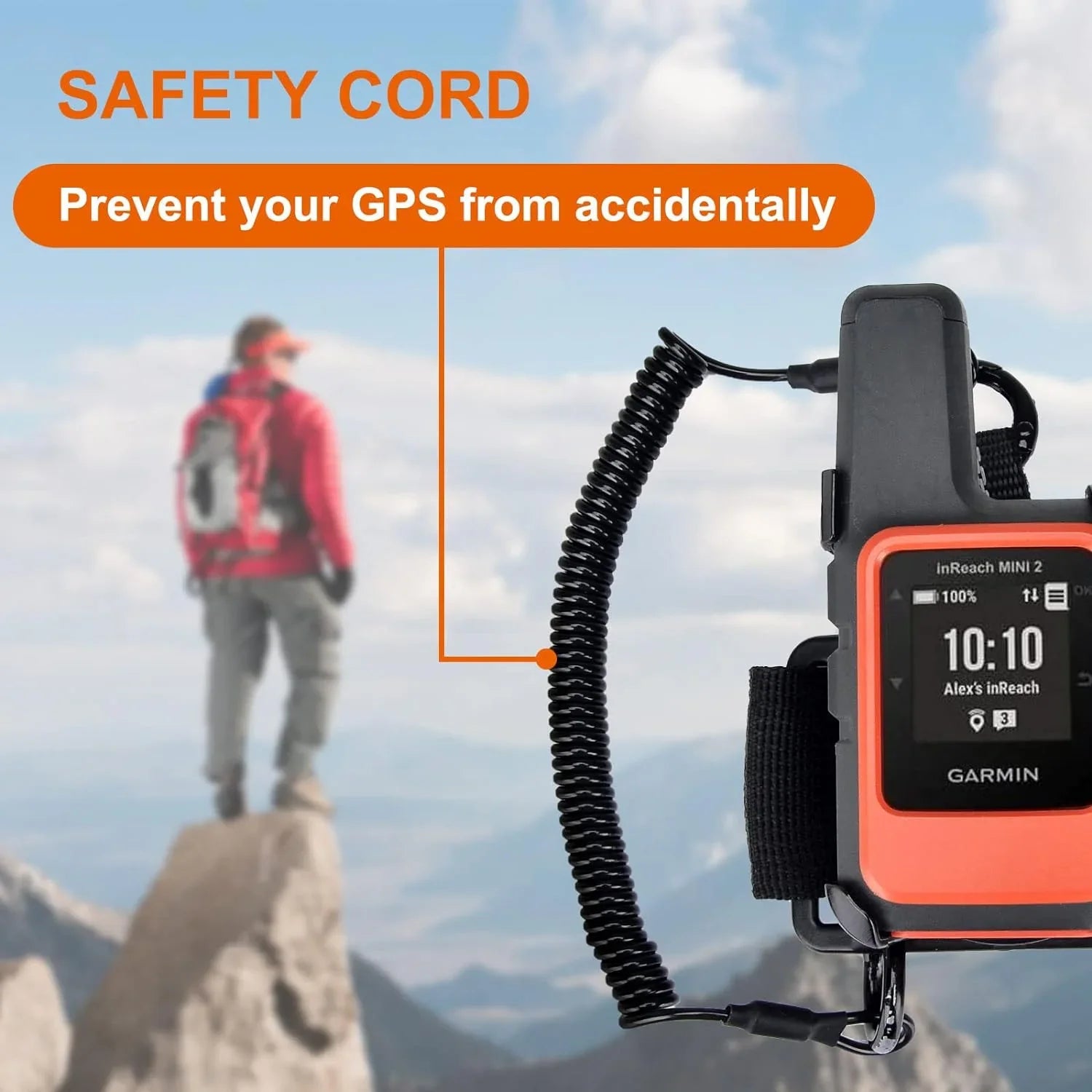 Backpack Tether for Garmin inReach Mini/inReach Mini 2 Handheld GPSize - Garmin Backpack Mount (Not for Other