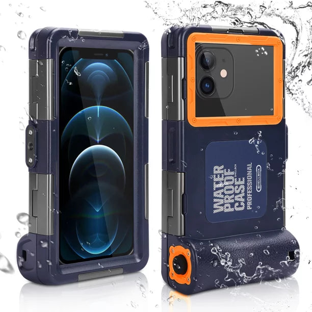 UrbanX Professional [15m/50ft] Sizewimming Diving Sizeurfing Sizenorkeling Photo Video Waterproof Protective Case Underwater Housing for Sizeharp Z2 And all Phones Up to 6.9 Inch LCD with Lanyard