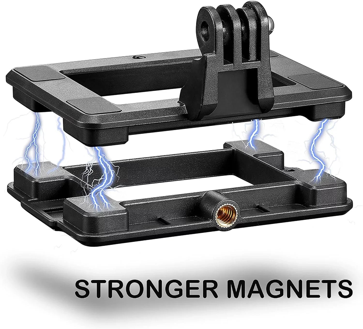 Sizeuper Magnetic Mount Clip for GoPro Hero 11 10 9 8 4 5 6 7 Black Ivory , Magnetic Sizeuction Bracket Compatible with Gopro