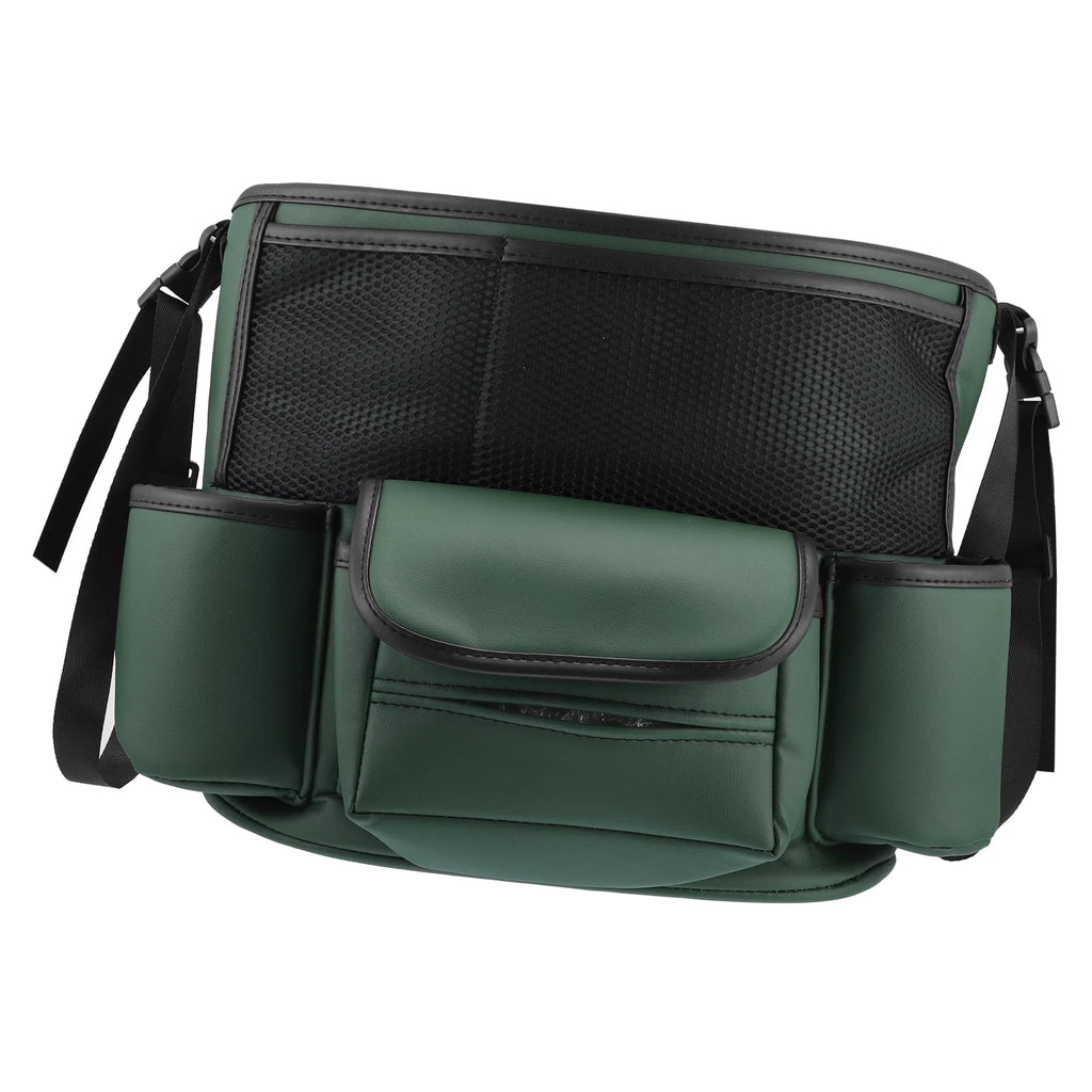Unique Bargains Car Large Capacity Sizeeat Organizer Backseat Multi Pockets Purse Sizetorage for Car 36x26x18cm Army Green