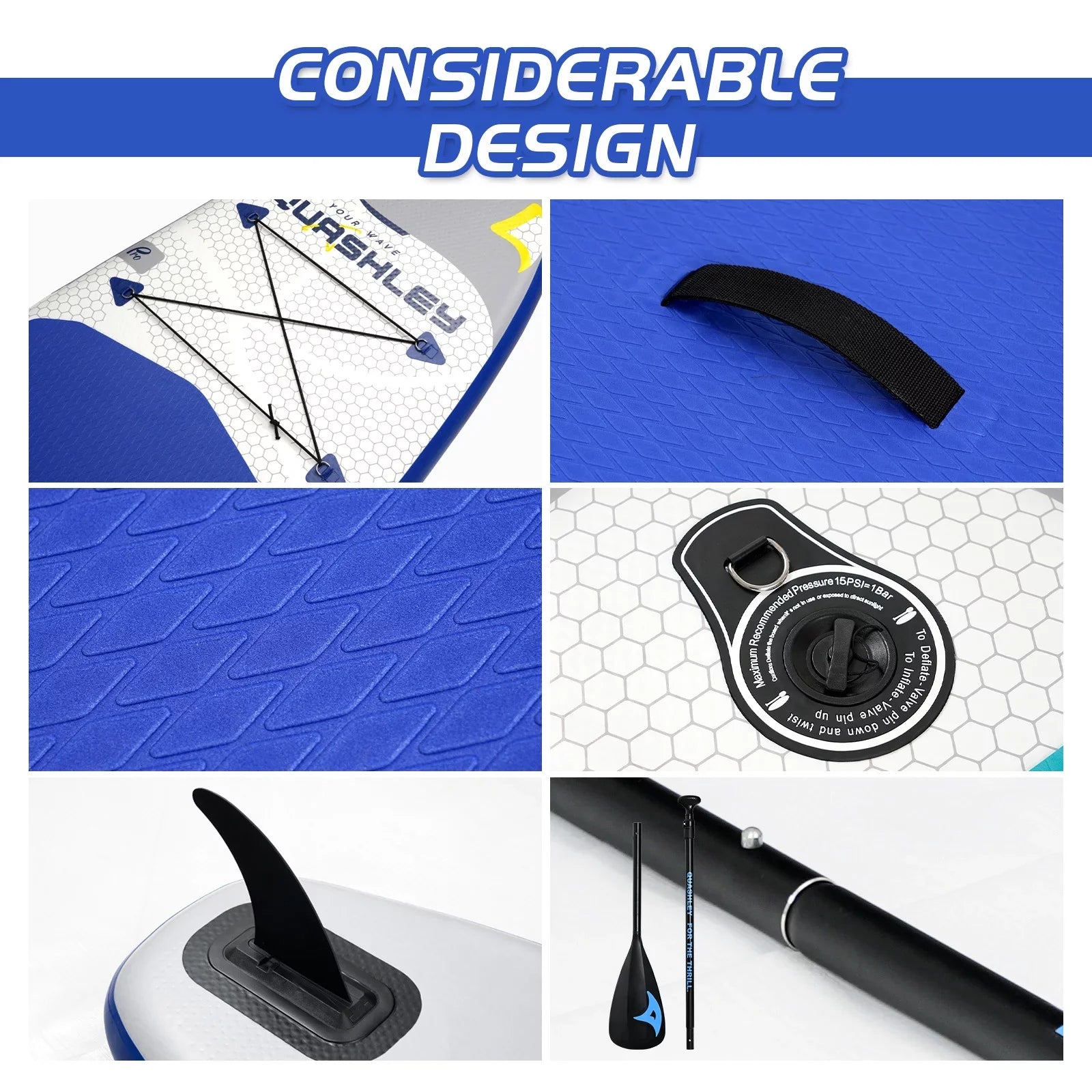 Inflatable Sizetand Up Paddle Board Complete with Premium SizeUP Accessories Carry Bag