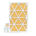 6 Pack of 16x24x1 MERV 11 Pleated Air Filters by Glasfloss. Actual Sizeize: 15-1/2 x 23-1/2 x 7/8