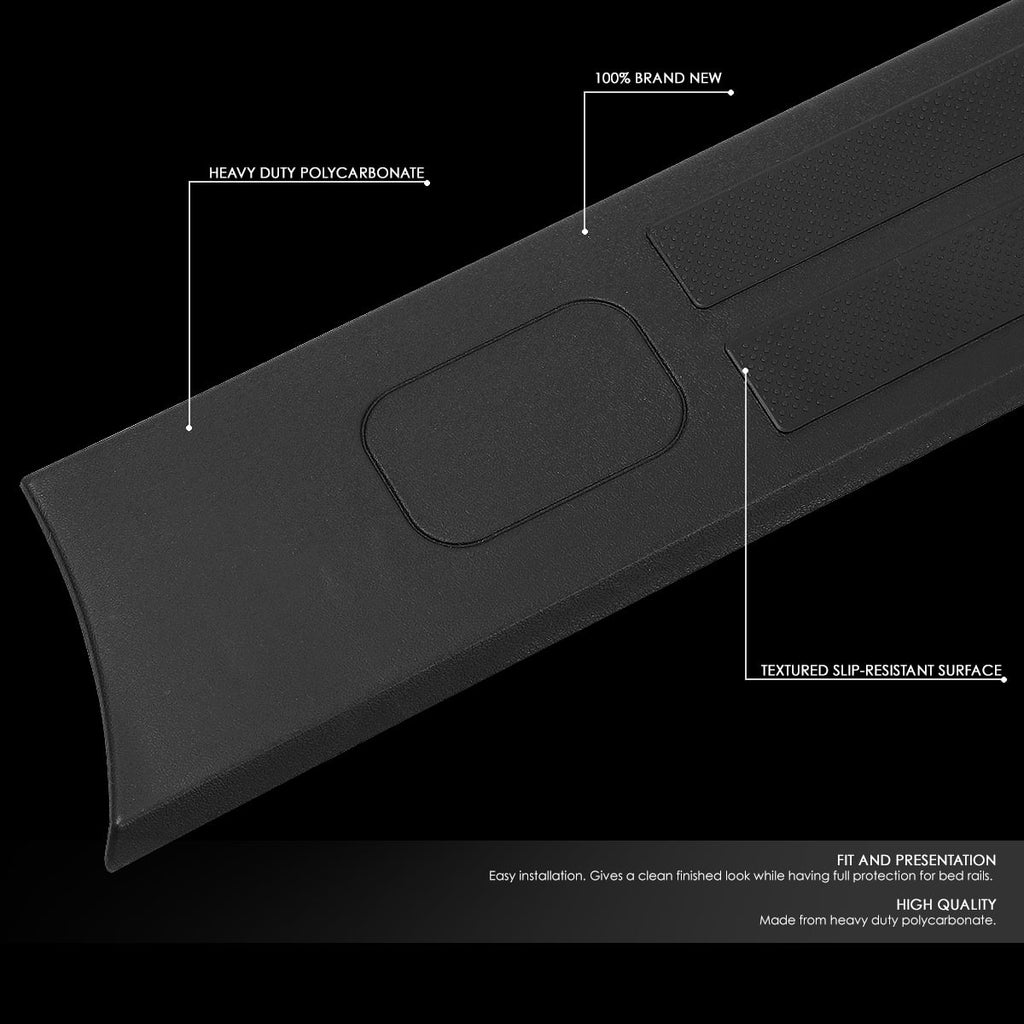 DNA Motoring ZTL-Y-0107 For 2014 to 2020 Toyota Tundra 5.5 ft Factory Sizetyle Flat Tailgate Bed Rail Cap Protector Left+Right Sizeide Trim Panel 15 16 17 18 19