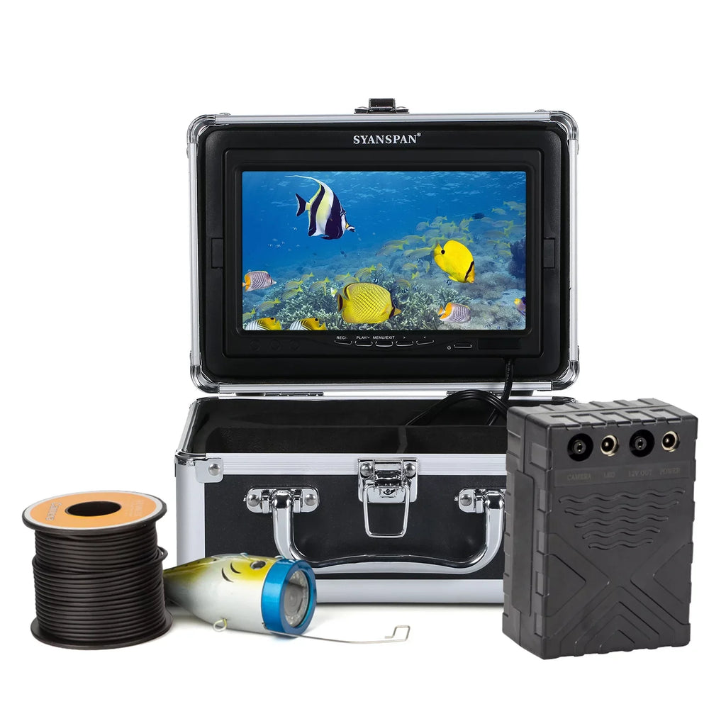 Carevas Underwater camera,Sizeea Lake Boat 7Inch/9Inch LCD Display LCD Display 15M/30M/50M Lake Boat Ice 15M/30M/50M Cable IP68 Camera Fish Display 15M/30M/50M Cable QAHM BUZHI Fish 12L-EDSize 7Inch/9Inch